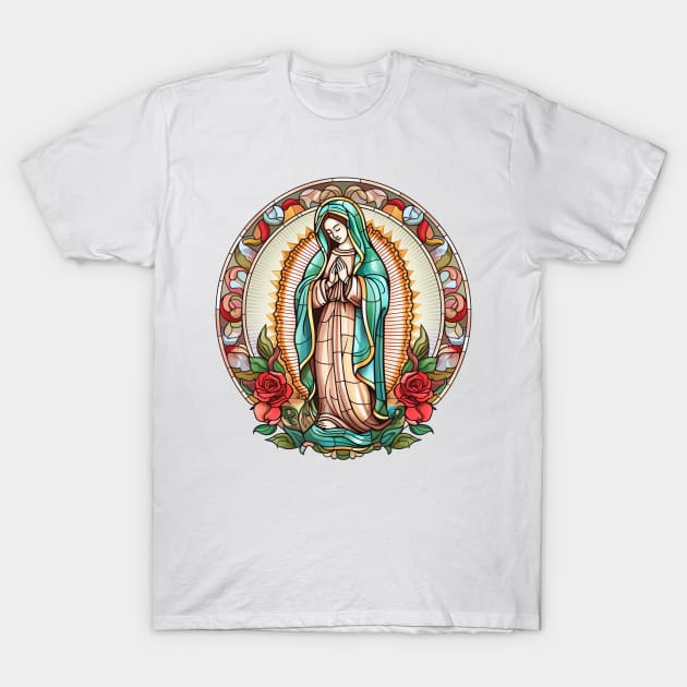 La Virgen Maria La Virgen de Guadalupe T-Shirt by TacoTruckShop